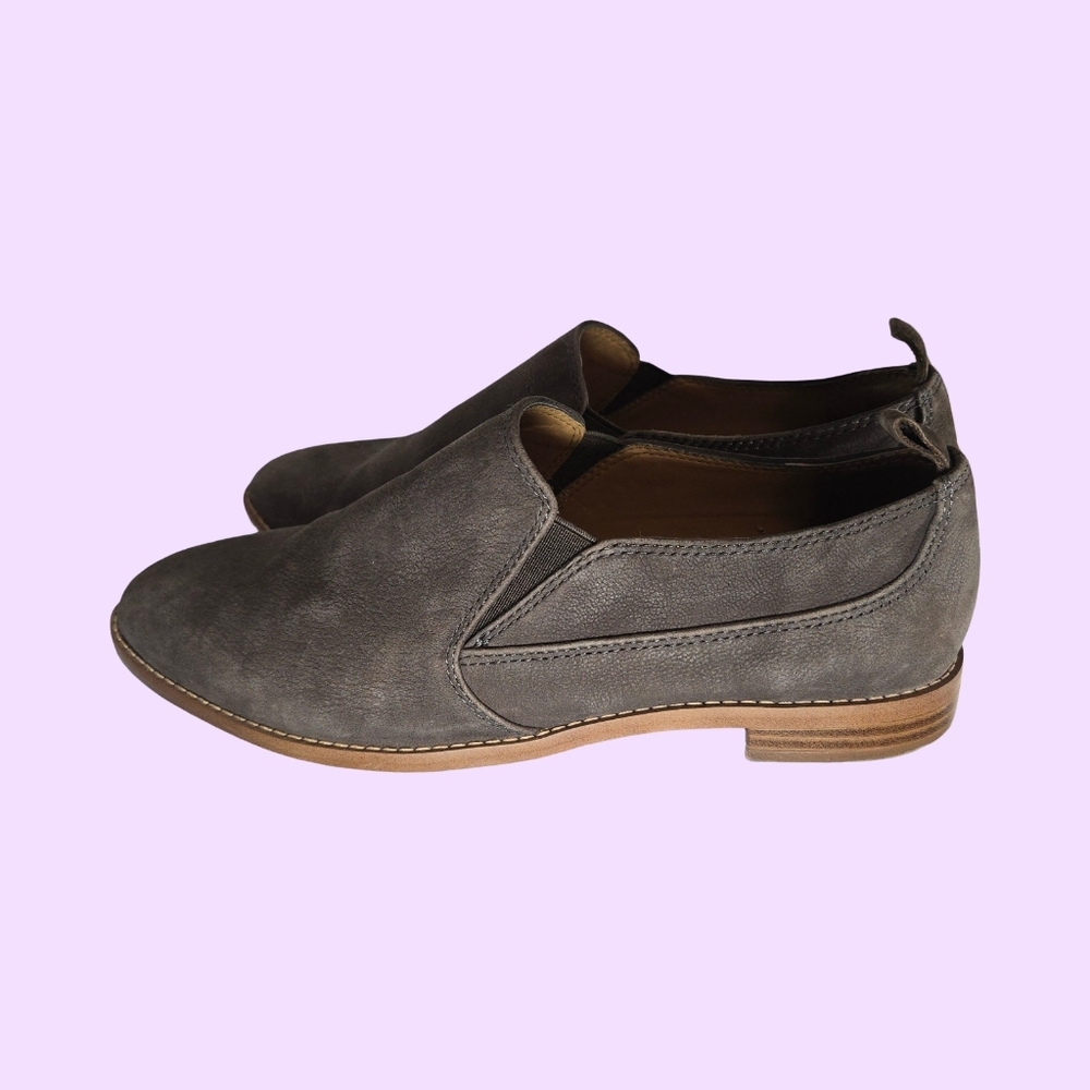 Franco Sarto Pardon Tan Suede Leather Slip-on Loafers Women's Size 7.5 - Picture 3 of 6